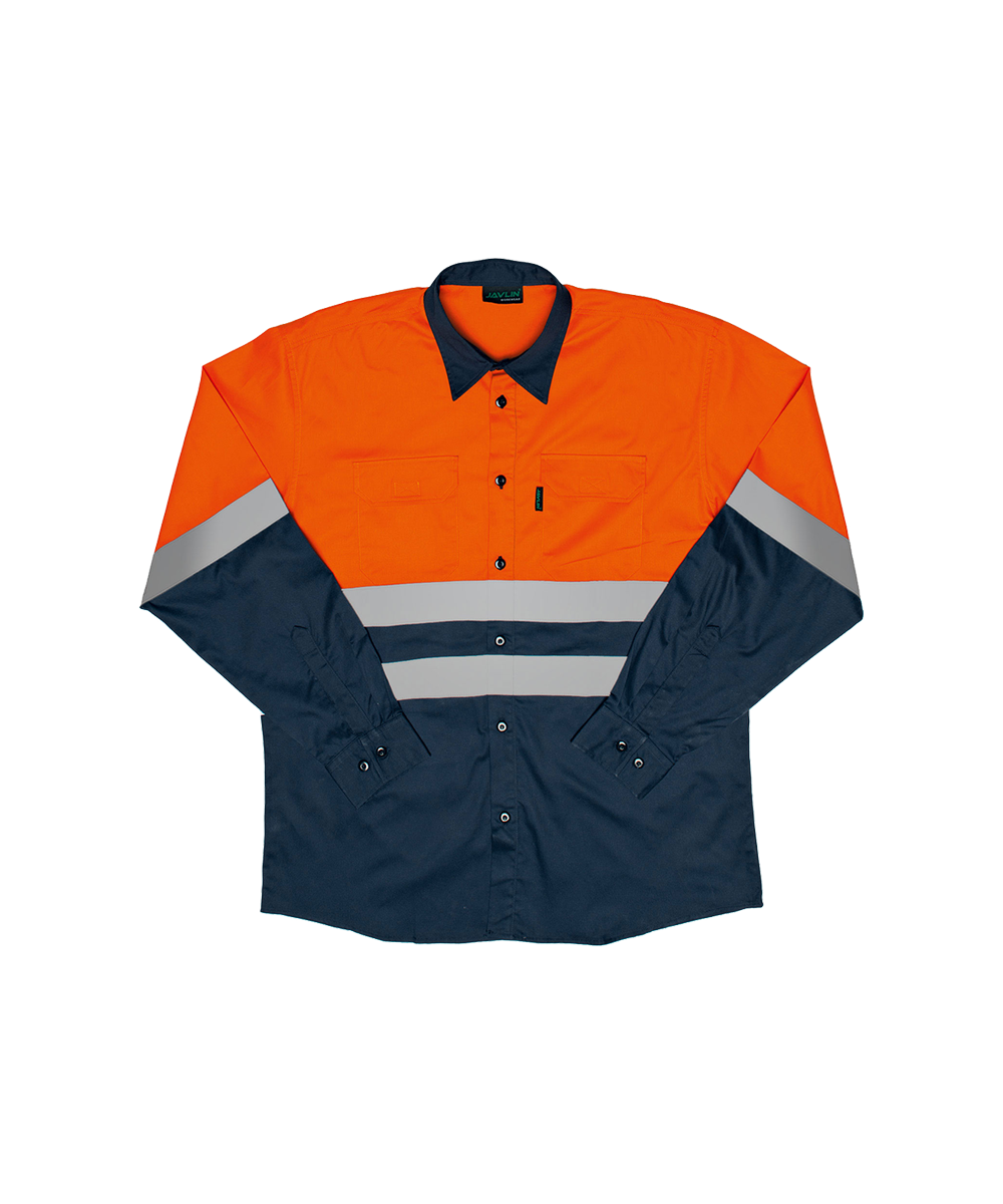 Hi-Vis Two Tone Long Sleeve Shirt - Image 3