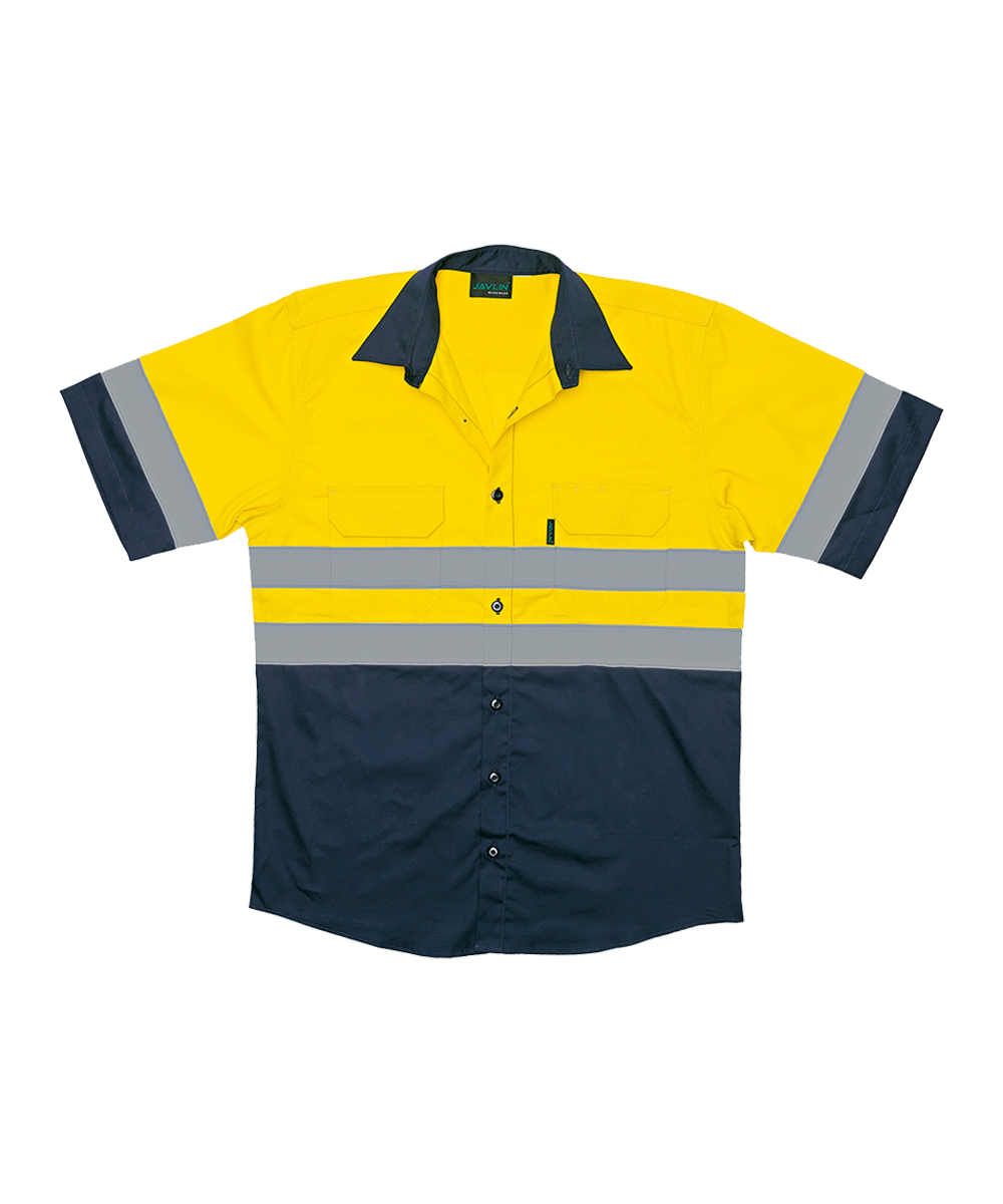 Hi-Vis Two Tone Vented Short Sleeve Shirt