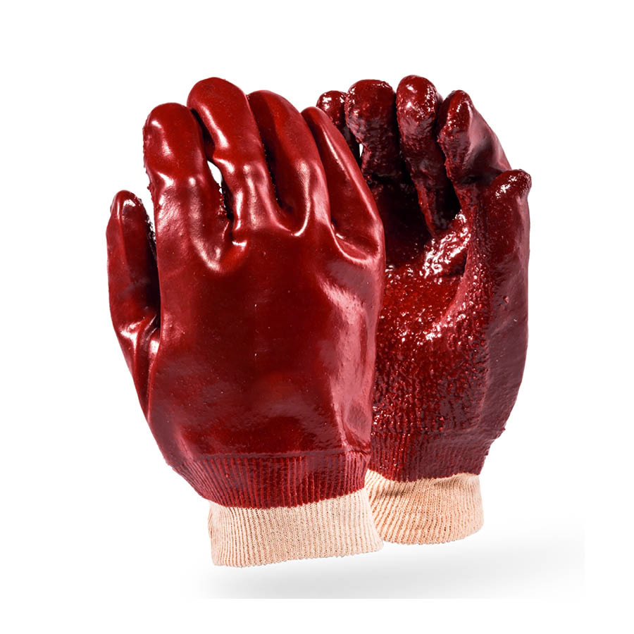PVC Heavy Duty Knitwrist Glove
