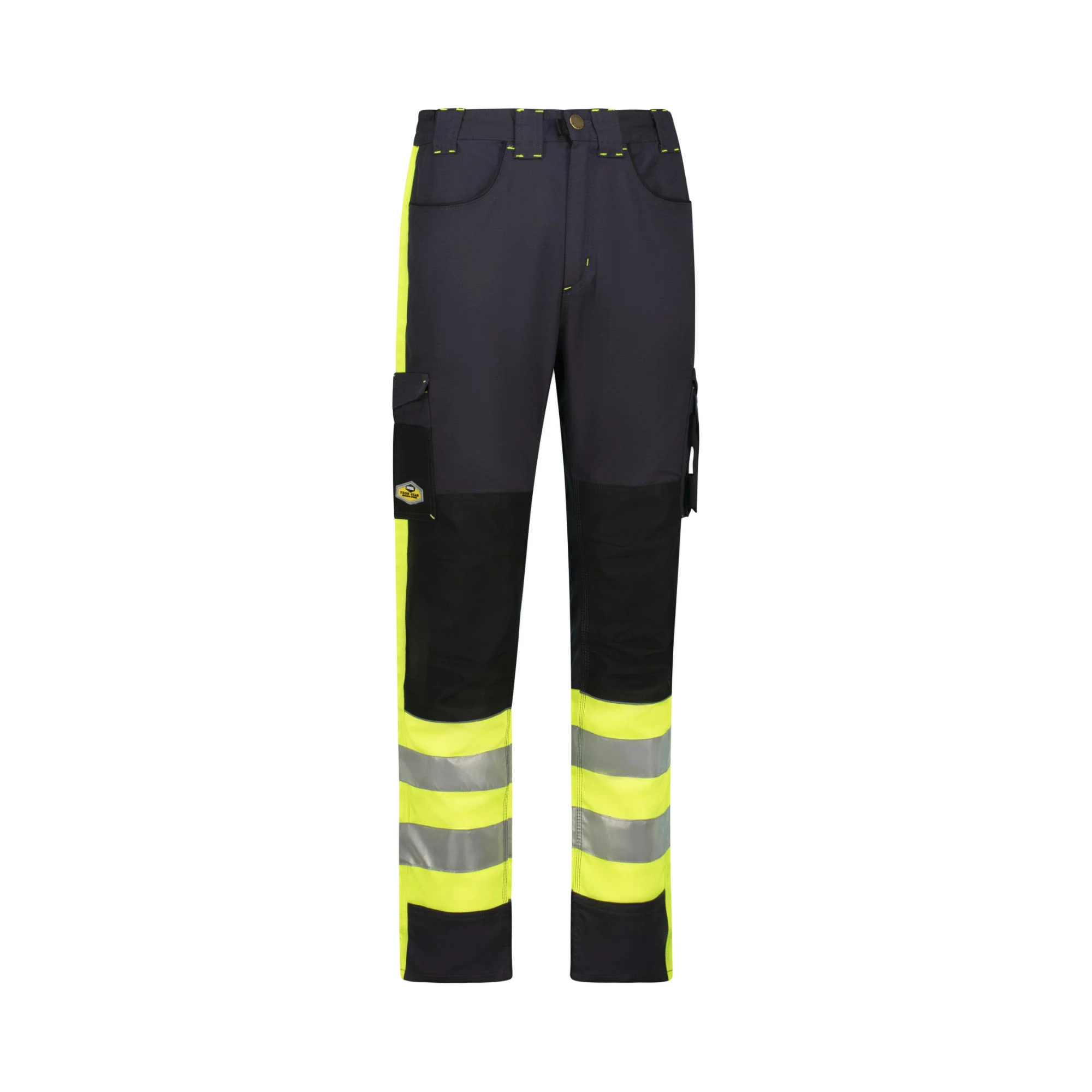 Mens Utility Trouser NightGlo Lime & Gun Metal