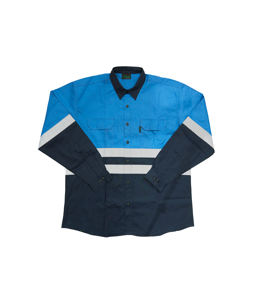 Hi-Vis Two Tone Long Sleeve Shirt - Image 2
