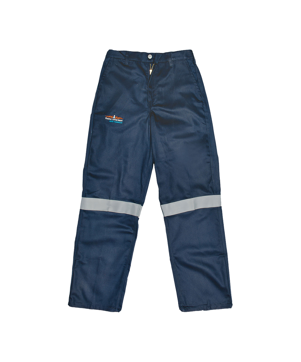 Navy Flame & Acid Conti Trouser c/w Ref Tape