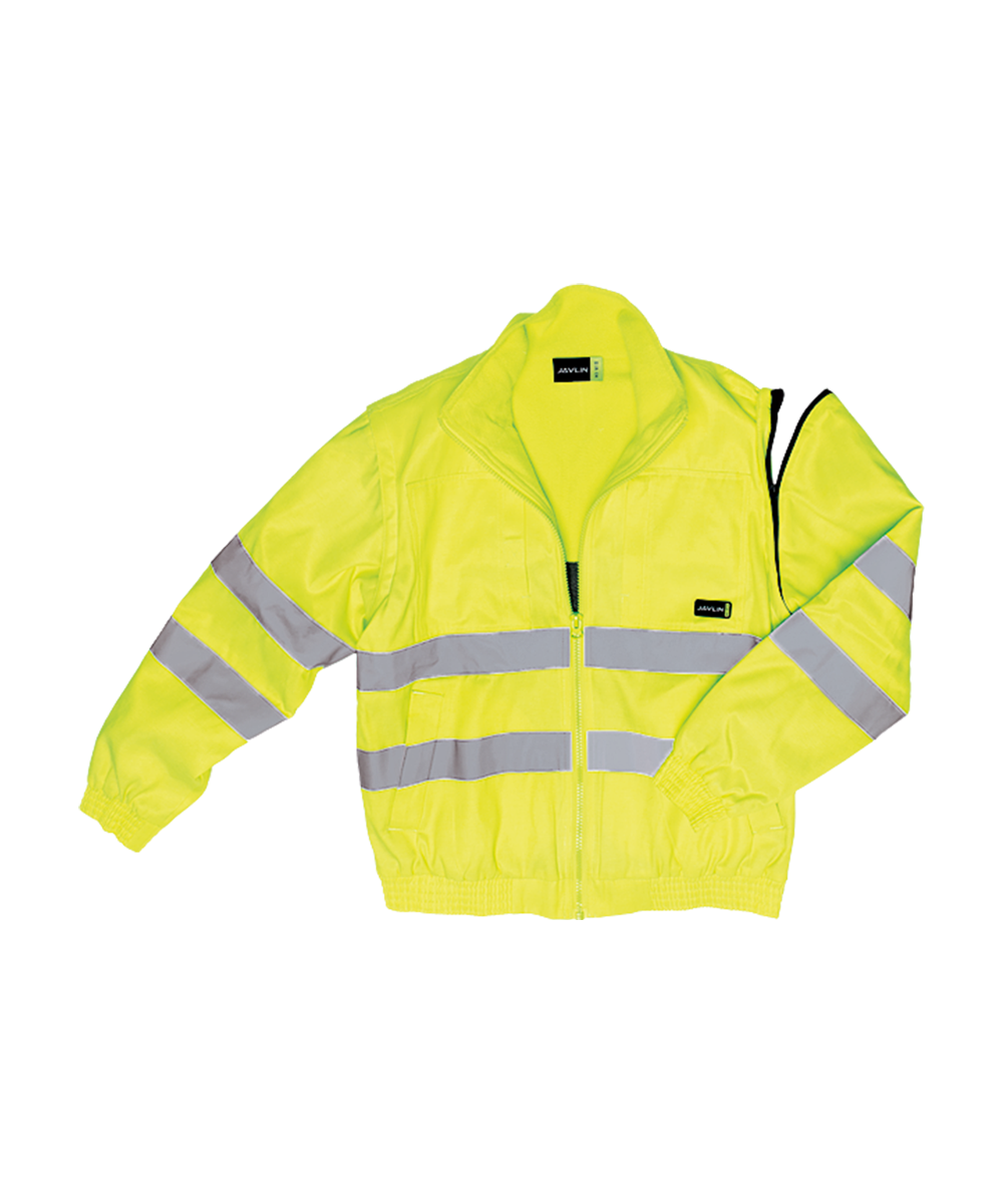 Hi-Vis Fleece Lined Reflective Bomber Jacket